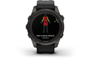 Image of Garmin Fenix 7X ProSapphire Solar Edition Titanium with Fog Gray/Ember Orange Band Watch, 010-02778-14