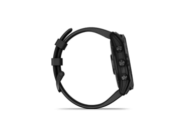 Image of Garmin Fenix 7X Sapphire Solar Watch, Black DLC Titanium Case, Black Band, 010-02541-22