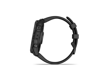 Image of Garmin Fenix 7X Sapphire Solar Watch, Black DLC Titanium Case, Black Band, 010-02541-22