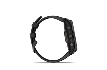 Image of Garmin Fenix 7X Sapphire Solar Watch, Carbon Gray DLC Titanium Case, Black Band, 010-02541-10