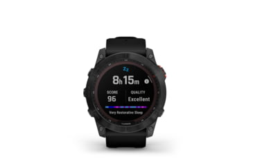Image of Garmin Fenix 7X Solar Watch, Slate Gray Case, Black Band, 010-02541-00