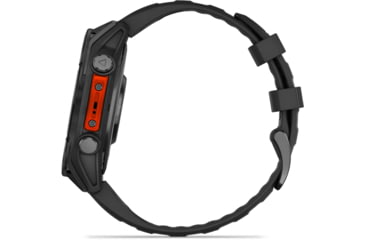 Image of Garmin fenix 8 AMOLED 47mm GPS Watch, Slate Gray with Black Silicone Band, 010-02904-00