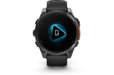 Image of Garmin fenix 8 AMOLED 47mm GPS Watch, Slate Gray with Black Silicone Band, 010-02904-00