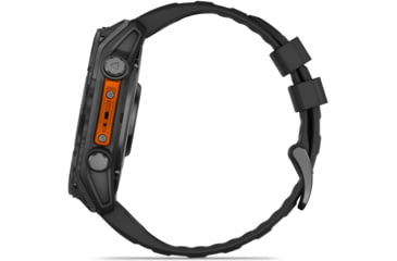 Image of Garmin fenix 8 AMOLED 51mm GPS Watch, Slate Gray with Black Silicone Band, 010-02905-00