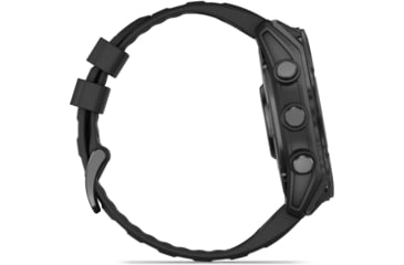 Image of Garmin fenix 8 AMOLED 51mm GPS Watch, Slate Gray with Black Silicone Band, 010-02905-00