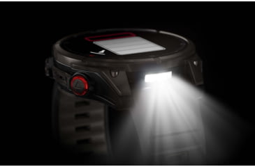 Image of Garmin Fenix 8 Pro Unisex Watches, 47mm Case Diameter, Titanium Bezel, Black/Pebble Gray Silicone Band, 010-03198-00