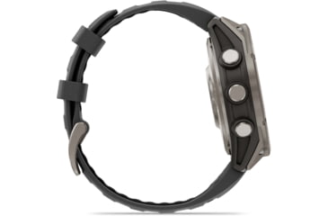 Image of Garmin Fenix 8 Pro Unisex Watches, 47mm Case Diameter, Titanium Bezel, Graphite/Black Silicone Band, 010-03198-10