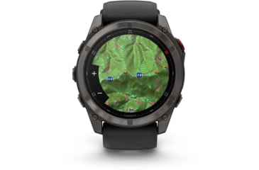 Image of Garmin Fenix 8 Pro Unisex Watches, 51mm Case Diameter, Titanium Bezel, Black/Pebble Gray Silicone Band, 010-03199-00