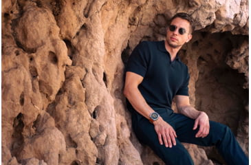 Image of Garmin fenix 8 AMOLED 47mm GPS Watch, Sapphire, Titanium with Spark Orange/Graphite Silicone Band, 010-02904-10