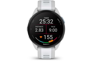 Image of Garmin Forerunner 165 43mm Watch, Mist Gray/Whitestone, 010-02863-21