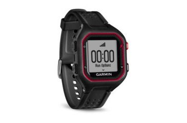 Image of Garmin Forerunner 25, GPS, Americas/PAC, Black/Red, Large 010-01353-00