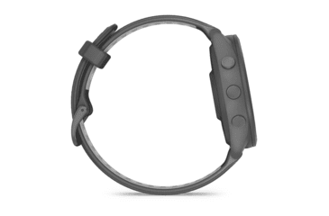 Image of Garmin Forerunner 265 Watch, Black Bezel and Case w/ Black/Powder Gray Silicone Band, 010-02810-00