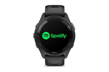 Image of Garmin Forerunner 265 Watch, Black Bezel and Case w/ Black/Powder Gray Silicone Band, 010-02810-00