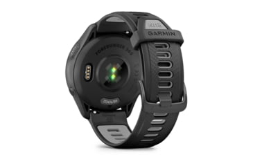 Image of Garmin Forerunner 265 Watch, Black Bezel and Case w/ Black/Powder Gray Silicone Band, 010-02810-00