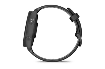 Image of Garmin Forerunner 265 Watch, Black Bezel and Case w/ Black/Powder Gray Silicone Band, 010-02810-00