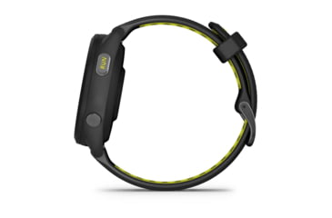 Image of Garmin Forerunner 265S Watch, Black Bezel and Case w/ Black/Amp Yellow Silicone Band, 010-02810-03
