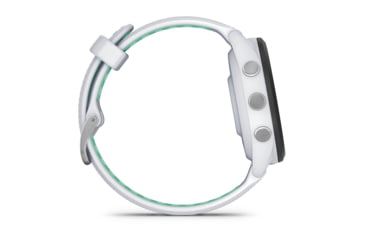 Image of Garmin Forerunner 265S Watch, Black Bezel w/ Whitestone Case and Whitestone/Neo Tropic Silicone Band, 010-02810-04