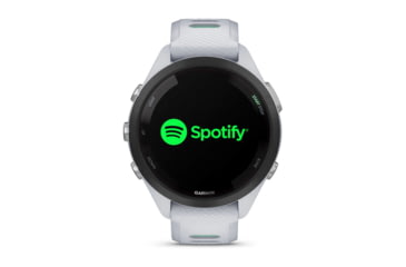 Image of Garmin Forerunner 265S Watch, Black Bezel w/ Whitestone Case and Whitestone/Neo Tropic Silicone Band, 010-02810-04