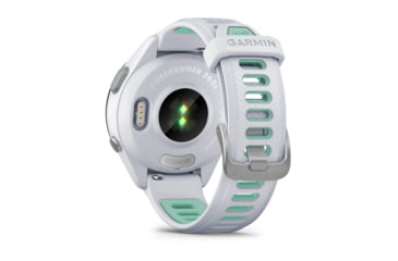 Image of Garmin Forerunner 265S Watch, Black Bezel w/ Whitestone Case and Whitestone/Neo Tropic Silicone Band, 010-02810-04