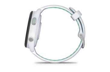 Image of Garmin Forerunner 265S Watch, Black Bezel w/ Whitestone Case and Whitestone/Neo Tropic Silicone Band, 010-02810-04