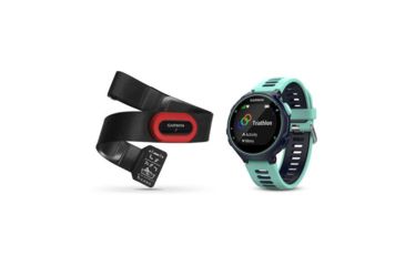 Image of Garmin Forerunner 735XT, GPS, NA/PAC, Run Bundle, Midnight Blue/Frost Blue 010-01614-13