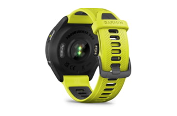 Image of Garmin Forerunner 965, Carbon Gray DLC Titanium Bezel w/ Black Case and Amp Yellow/Black Silicone Band, 010-02809-02