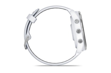 Image of Garmin Forerunner 965, Titanium Bezel w/ Whitestone Case and Whitestone/Powder Gray Silicone Band, 010-02809-01