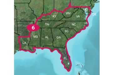 Image of Garmin TOPO U.S. 24K Southeast DVD coverage