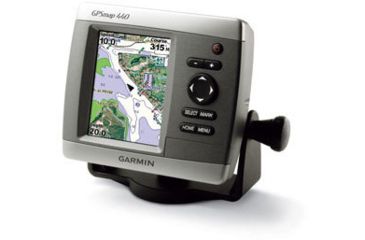 Image of Garmin GPSMAP 440 w/Int GPS ant., worldwide satellite imagery, built-in BlueChart g2 for US coastal, g2 Vision compatible 010-00515-40