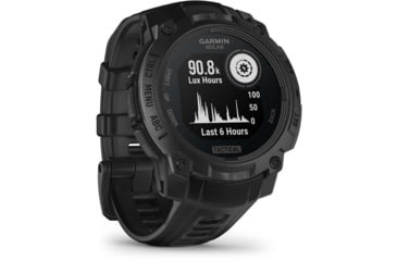 Image of Garmin Instinct 3 Solar Tactical Watch, Black, 45mm, Polymer/Aluminum, Black, Silicone, 010-02934-50