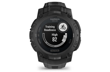 Image of Garmin Instinct 3 Solar Tactical Watch, Black, 45mm, Polymer/Aluminum, Black, Silicone, 010-02934-50
