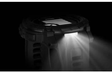 Image of Garmin Instinct 3 Solar Tactical Watch, Black, 50mm, Polymer/Aluminum, Black, Silicone, 010-02935-50