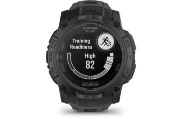 Image of Garmin Instinct 3 Solar Tactical Watch, Black, 50mm, Polymer/Aluminum, Black, Silicone, 010-02935-50