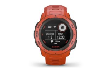 Image of Garmin Instinct, GPS Watch, WW, Flame Red 010-02064-02