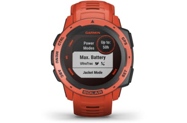 Image of Garmin Instinct Solar Watch, Flame Red, 010-02293-21
