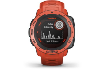 Image of Garmin Instinct Solar Watch, Flame Red, 010-02293-21