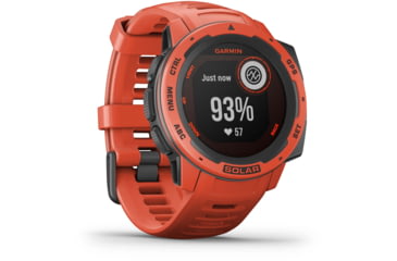 Image of Garmin Instinct Solar Watch, Flame Red, 010-02293-21