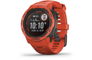 Image of Garmin Instinct Solar Watch, Flame Red, 010-02293-21