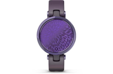 Image of Garmin Lily Smartwatch - Womens, Black Currant / Deep Orchid Silicone, 010-02384-02