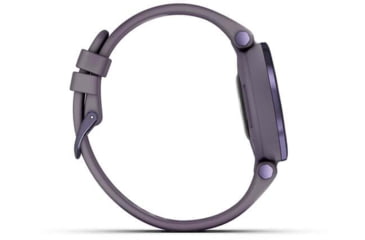 Image of Garmin Lily Smartwatch - Womens, Black Currant / Deep Orchid Silicone, 010-02384-02