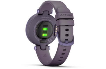 Image of Garmin Lily Smartwatch - Womens, Black Currant / Deep Orchid Silicone, 010-02384-02