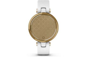 Image of Garmin Lily Smartwatch - Womens, Light Gold / White Leather, 010-02384-A3