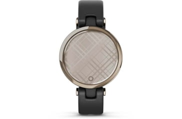 Image of Garmin Lily Smartwatch - Womens, Metal Hazel / Black Leather, 010-02384-A1