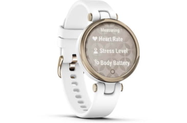Image of Garmin Lily Smartwatch - Womens, Metal Hazel / White Silicone, 010-02384-00