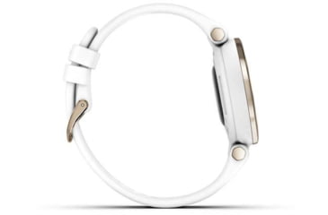 Image of Garmin Lily Smartwatch - Womens, Metal Hazel / White Silicone, 010-02384-00