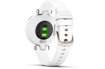 Image of Garmin Lily Smartwatch - Womens, Metal Hazel / White Silicone, 010-02384-00