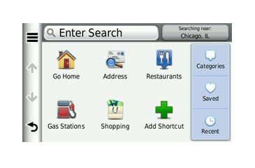 Image of Opplanet Garmin nuvi 2555LMT Search Screen Image