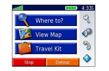 Image of Garmin Nuvi 350 with English and French Manual/Packaging