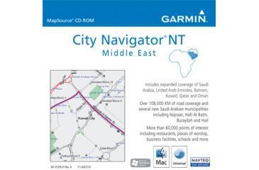 Image of Garmin On the Road Maps GPS City Navigator Middle East NT