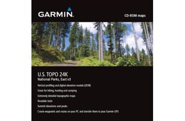 Image of Garmin On the Trail Maps GPS MapSource US TOPO 24K, National Parks - East 010-10449-00 w/ Free S&amp;H